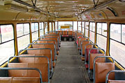 Пассажирский салон вагона Tatra-T3SU #1735