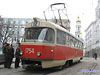 Tatra-T3SU #1754 на презентации системы электронного учета пассажиров, проходившей в начале Московского проспекта