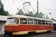 Tatra-T3SU #1757 8-го маршрута на улице Академика Павлова возле остановки "15-я больница"