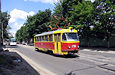 Tatra-T3SU #1796 на улице Полевой перед заездом в Коминтерновское трамвайное депо