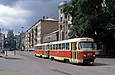 Tatra-T3SU #1831-1832 5-го маршрута на Московском проспекте возле Харьковского моста
