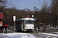 Tatra-T3SU #1845 12-го маршрута на улице Мироносицкой возле парка им. Горького