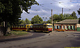 Tatra-T3SU #1859-1860 22-го маршрута поворачивает с улицы Бестужева на улицу Веринскую