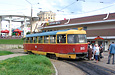 Tatra-T3SU #1865 6-го маршрута на конечной станции "Южный вокзал"
