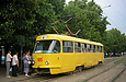 Tatra-T3SU #1865 8-го маршрута на улице Плехановской возле станции метро "Завод имени Малышева"