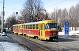 Tatra-T3SU #1871-1872 5-го маршрута на улице Плехановской подходит к Балашовскому путепроводу