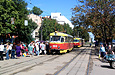 Tatra-T3SU #1888 8-го маршрута на площади Восстания возле остановки "Конный рынок"
