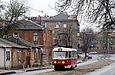 Tatra-T3A #3001 28-го маршрута в Рыбасовском переулке возле улицы Грековской