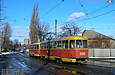 Tatra-T3SU #3005-3006 3-го маршрута на улице Октябрьской революции