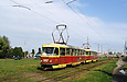 Tatra-T3SU #3007-3008 27-го маршрута на улице Академика Павлова