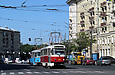 Tatra-T3SUCS #3007 28-го маршрута на Павловской площади перед поворотом на площадь Конституции
