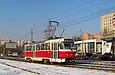 Tatra-T3SUCS #3009 20-го маршрута на улице Клочковской в районе Сосновой Горки