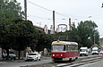 Tatra-T3SU #3010 20-го маршрута на улице Москалевской в районе улицы Гольдберговской