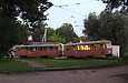 Tatra-T3SU #3013-3014 3-го маршрута на конечной станции "Новожаново"