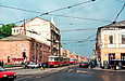 Tatra-T3SU #3015-3016 3-го маршрута на улице Полтавский шлях возле улицы Конева