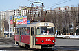Tatra-T3SU #3015 20-го маршрута на улице Клочковской возле конечной станции "Улица Новгородская"