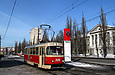 Tatra-T3SU #3015 20-го маршрута на улице Клочковской возле улицы Тобольской