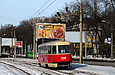 Tatra-T3SU #3015 20-го маршрута на улице Клочковской в районе Сосновой горки