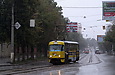 Tatra-T3SU #3016 12-го маршрута на улице Евгения Котляра возле перекрестка с улицей Чеботарской