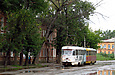 Tatra-T3SU #3019-3020 3-го маршрута в Рыбасовском переулке в районе улицы Грековской