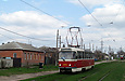 Tatra-T3SUCS #3019 маршрута 16-А на улице Академика Павлова в районе Салтовского шоссе