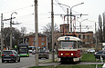 Tatra-T3SUCS #3020 8-го маршрута на проспекте Героев Сталинграда в районе улицы Троллейбусной