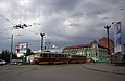 Tatra-T3SU #3027-3028 3-го маршрута возле Лопанского моста