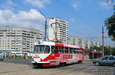 Tatra-T3SU #3032 6-го маршрута на перекрестке Салтовского шоссе и проспекта Тракторостроителей