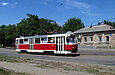 Tatra-T3SU #3033 1-го маршрута на улице Большой Панасовской возле РК "Ивановка"
