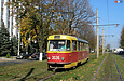 Tatra-T3SU #3036 2-го маршрута на площади Восстания
