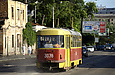 Tatra-T3A #3036 7-го маршрута на улице Клочковской между спусками Бурсацким и Халтурина
