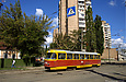 Tatra-T3SU #3036 27-го маршрута на улице Октябрьской Революции