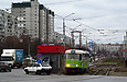 Tatra-T3A #3036 27-го маршрута на улице Академика Павлова возле станции метро "Героев Труда"