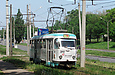 Tatra-T3SU #3042 7-го маршрута на улице Клочковской в районе перекрестка с улицей Монтажной