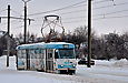 Tatra-T3SU #3042 6-го маршрута на Салтовском шоссе в районе остановки "Улица Калининградская"