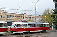 Tatra-T3SUCS #3042 на улице Смольной во время отстоя на территории трамвайного депо