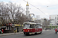 Tatra-T3SUCS #3042 6-го маршрута на улице Полтавский шлях возле Лопанской набережной