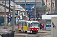 Tatra-T3SUCS #3042 8-го маршрута на улице Академика Павлова на перекрестке с переулком Боткина