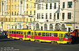 Tatra-T3SU #3049-3050 6-го маршрута на улице Красноармейской перед поворотом на улицу Полтавский шлях