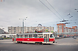 Tatra-T3 #3050 27-го маршрута на перекрестке улицы Кирова и проспекта Гагарина