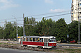 Tatra-T3 #3050 20-го маршрута на проспекте Победы отправляется от одноименной конечной станции