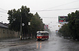 Tatra-T3 #3050 1-го маршрута на улице Евгения Котляра возле перекрестка с улицей Чеботарской