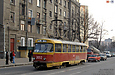 Tatra-T3SU #3052 14-го маршрута на улице Кирова перед перекрестком с улицей Плехановской