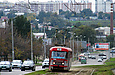 Tatra-T3SU #3056 20-го маршрута во 2-м Панасовском проезде поднимается на Новоивановский мост