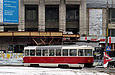Tatra-T3A #3057 6-го маршрута разворачивается на конечной станции "Южный вокзал"