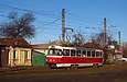 Tatra-T3A #3057 6-го маршрута на улице Академика Павлова в районе перекрестка с улицей Сабуровской