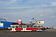 Tatra-T3A #3057 6-го маршрута на Салтовском шоссе на перекрестке с проспектом Тракторостроителей