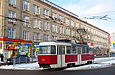 Tatra-T3A #3057 27-го маршрута на площади Защитников Украины
