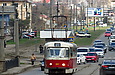 Tatra-T3A #3057 27-го маршрута на улице Академика Павлова возле Конюшенного моста