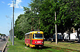 Tatra-T3SU #3062 12-го маршрута на улице Сумской между остановками "Сокольники" и "Детская железная дорога"